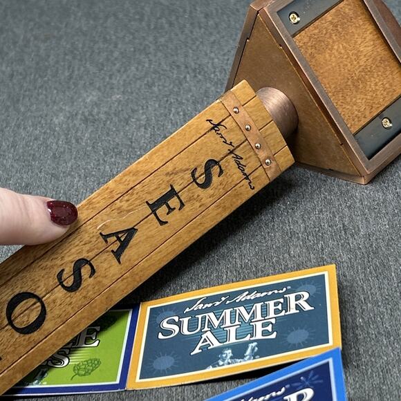 Samuel Adams Beer Tap Handle Interchangeable Seasonal Labels Collectible Barware - Picture 13 of 15